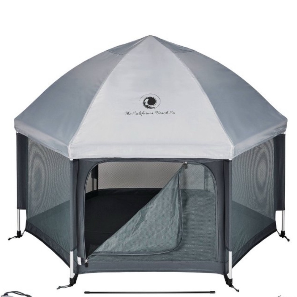 The California Beach & Co Pop and Go Gray Playpen